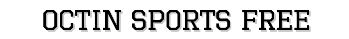 Octin Sports Free font